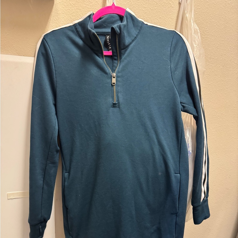 Athleta Crosstown Track Dress in Oceana Half-Zip NWOT SZ S